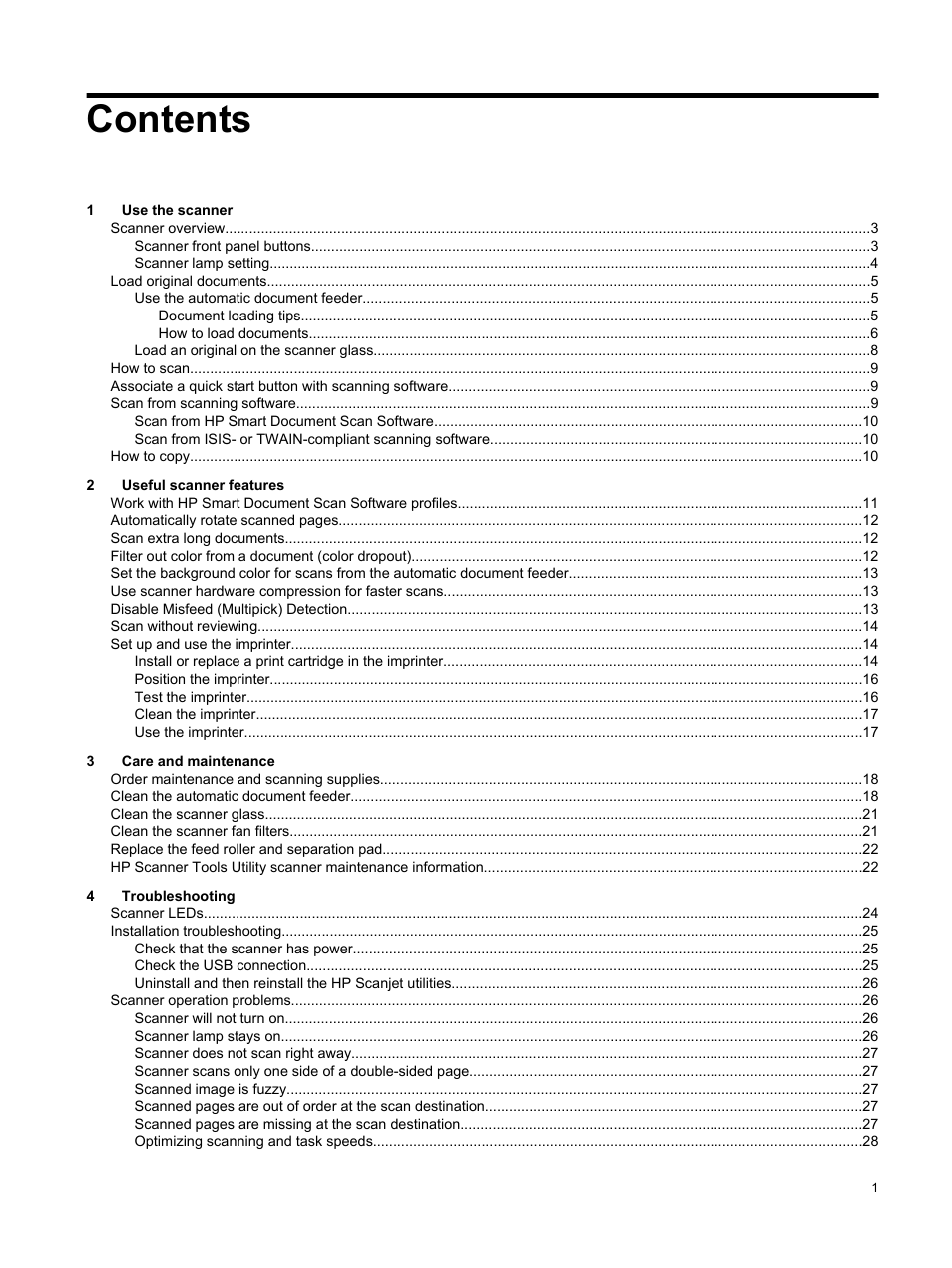 HP Scanjet Enterprise Flow N9120 Flatbed Scanner User Manual | Page 3 / 42