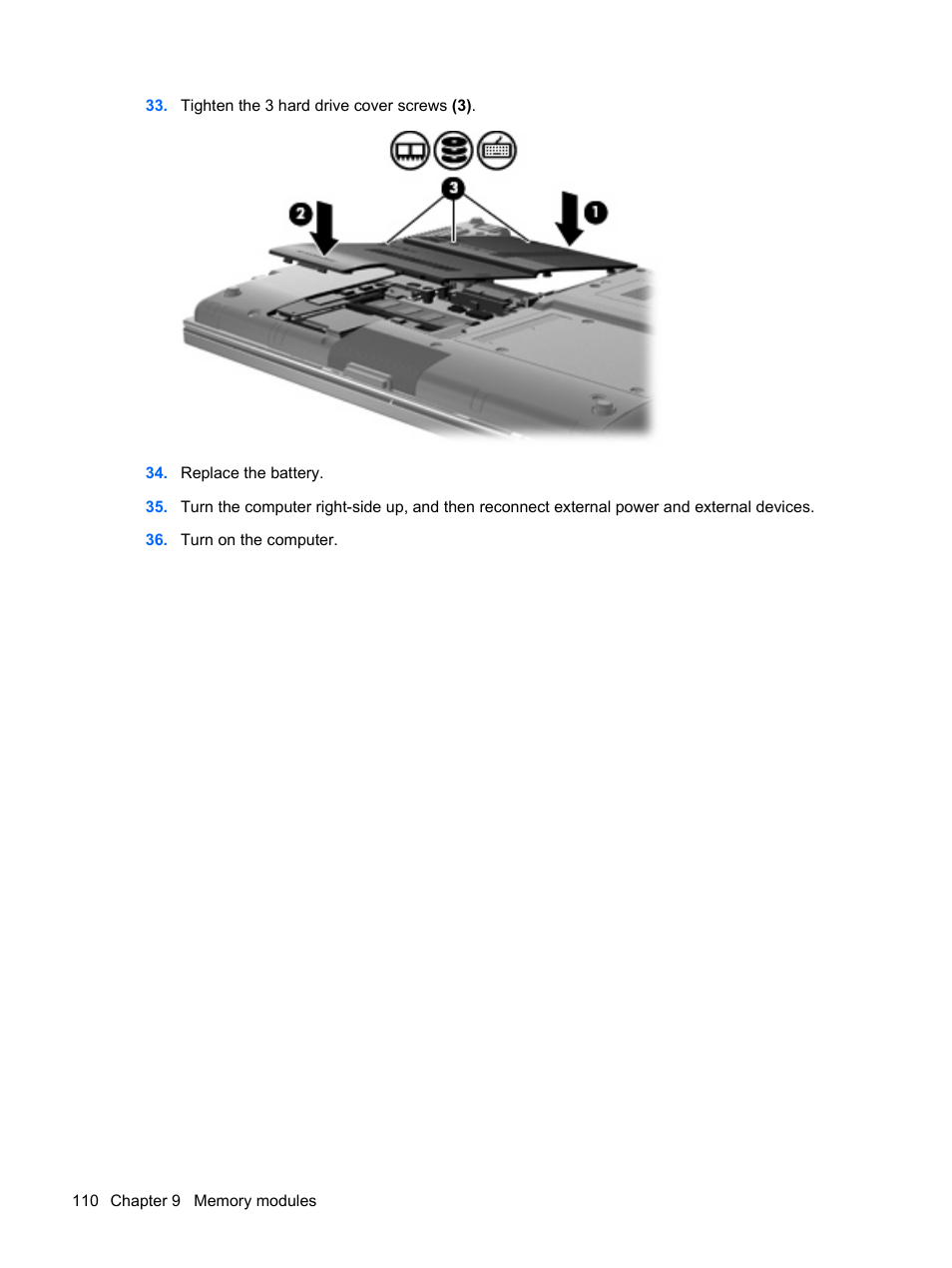 HP EliteBook 2540p Notebook PC User Manual | Page 122 / 175
