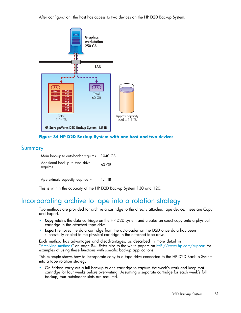 Summary, Figure 34 | HP D2D100 Backup System User Manual | Page 61 / 126