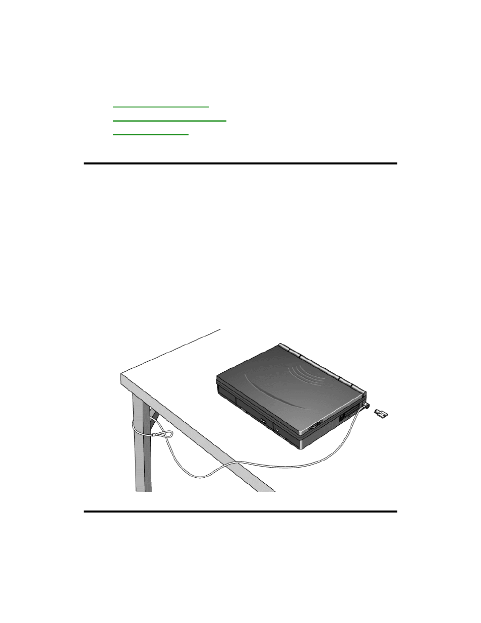 Protecting your omnibook, Attaching a security cable, Setting up password protection | HP OmniBook 5500 Notebook PC User Manual | Page 44 / 91