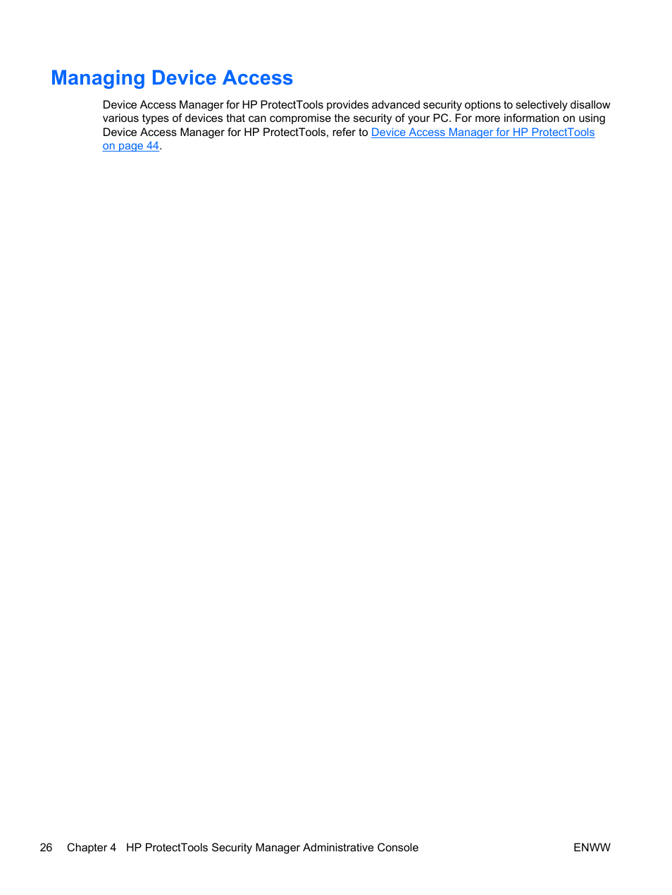 Managing device access | HP Pro 3120 Small Form Factor-PC User Manual | Page 34 / 58