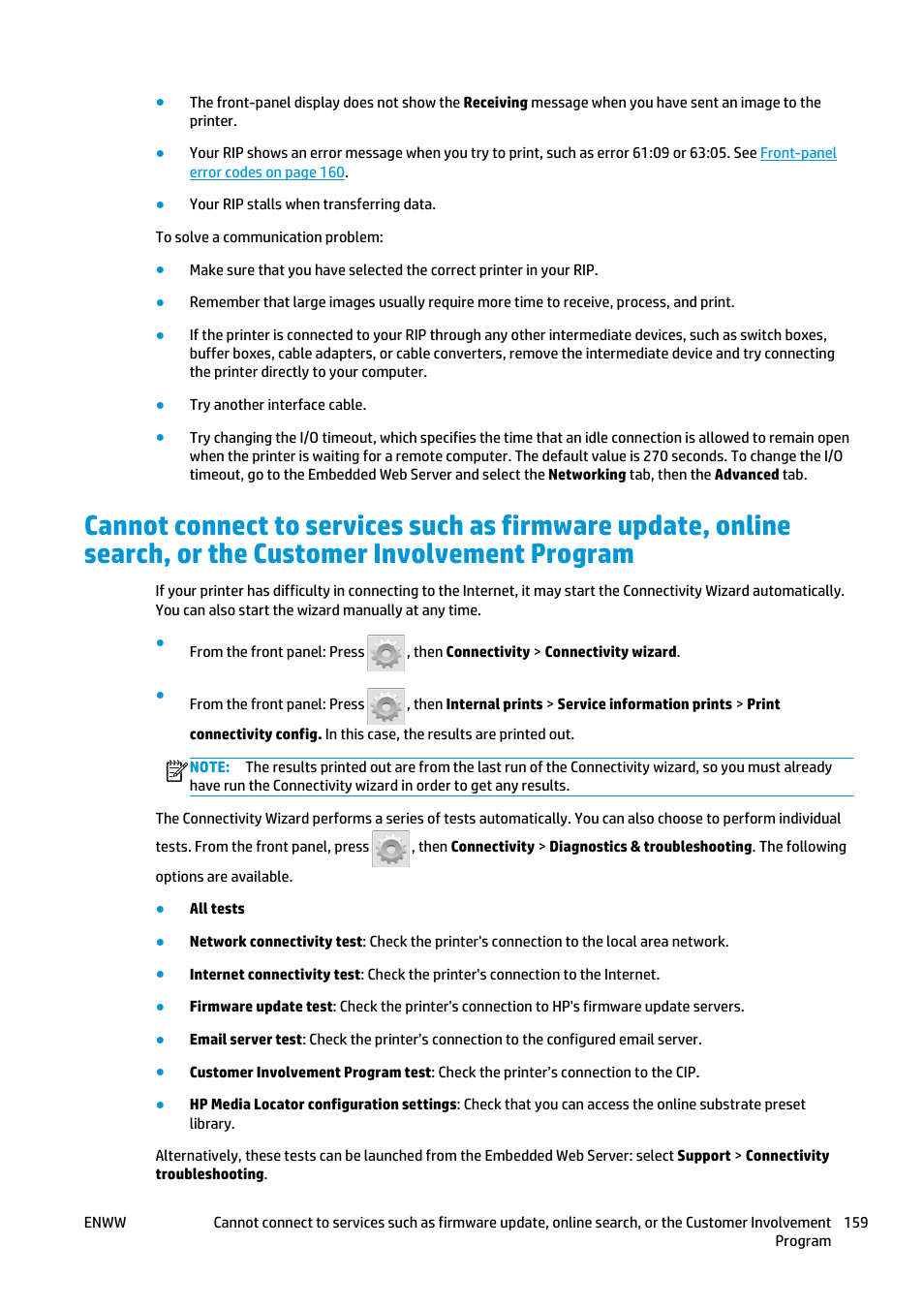 HP Latex 360 Printer User Manual | Page 165 / 184