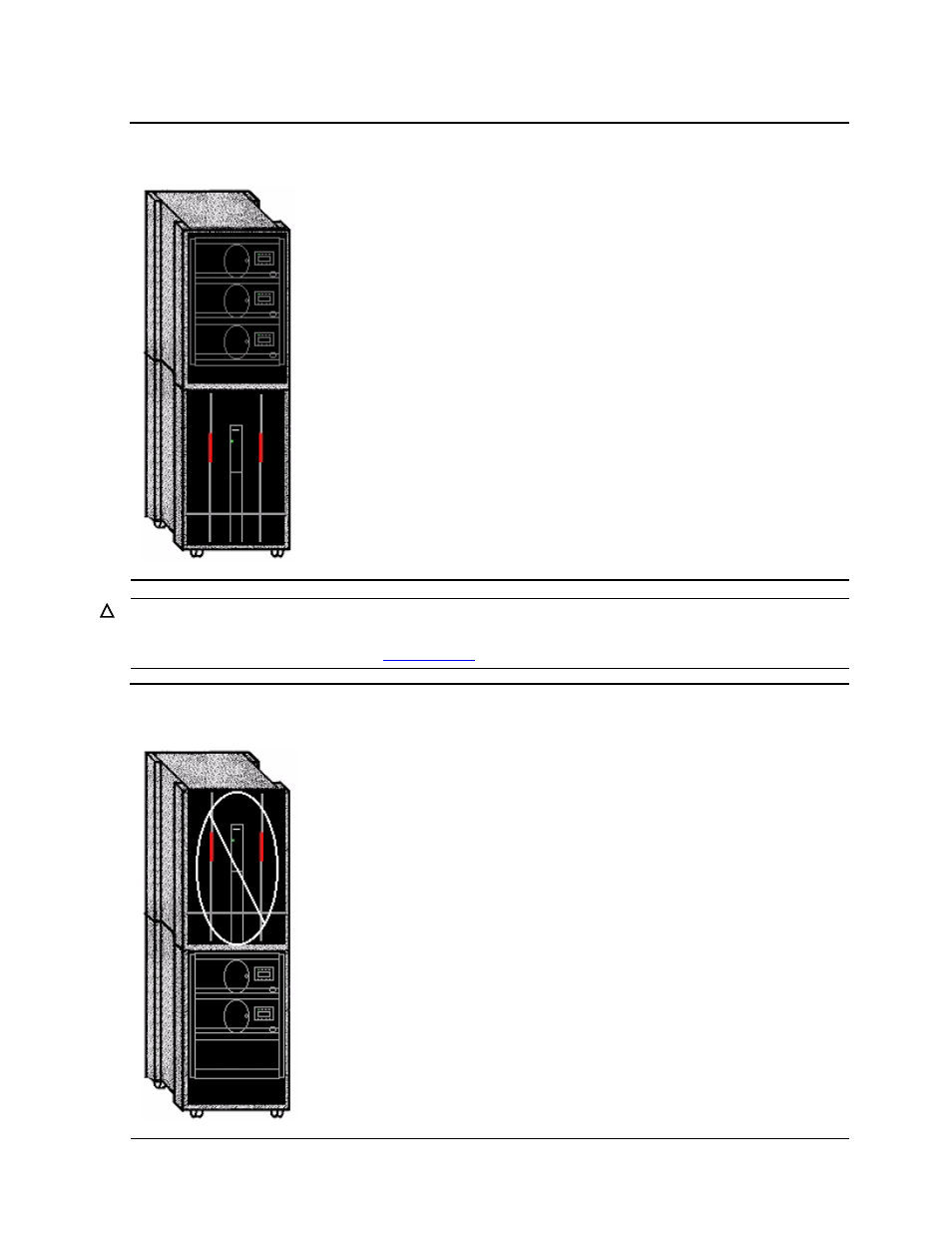 Figure 1-6, Tape enclosure on system enclosure, Figure 1-7 | System enclosure on a tape enclosure | HP NonStop G-Series User Manual | Page 28 / 134