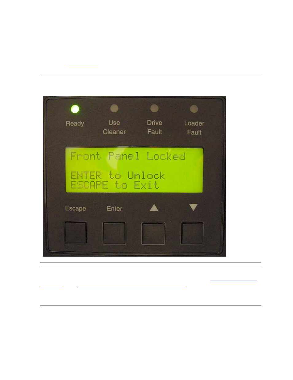 Unlocking the control panel, Figure 4-15, Panel locked screen | HP NonStop G-Series User Manual | Page 67 / 134