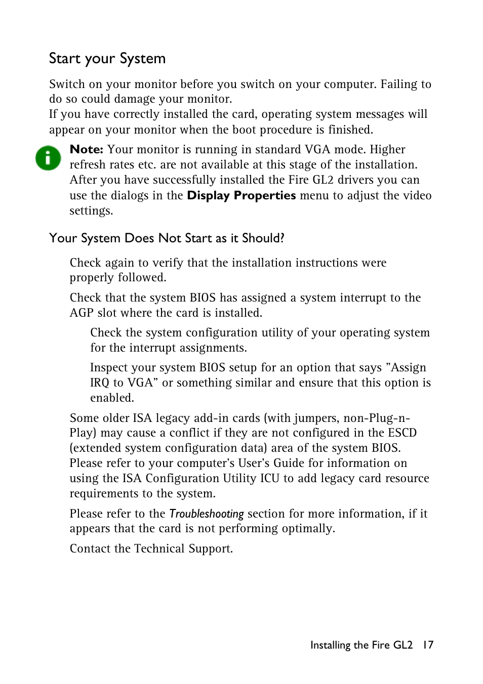 Start your system | HP Workstation x1100 User Manual | Page 20 / 52