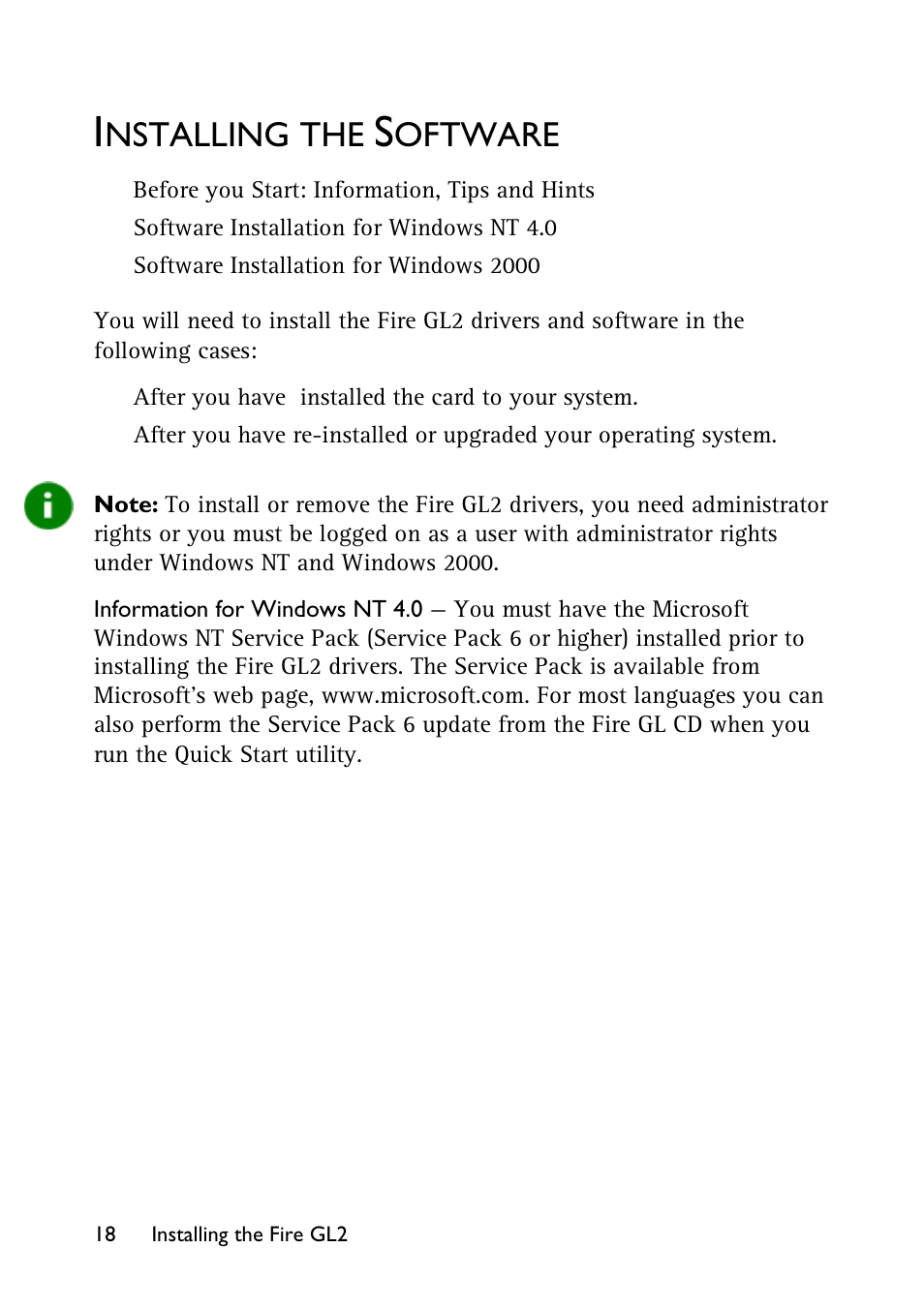 Installing the software, Nstalling the, Oftware | HP Workstation x1100 User Manual | Page 21 / 52