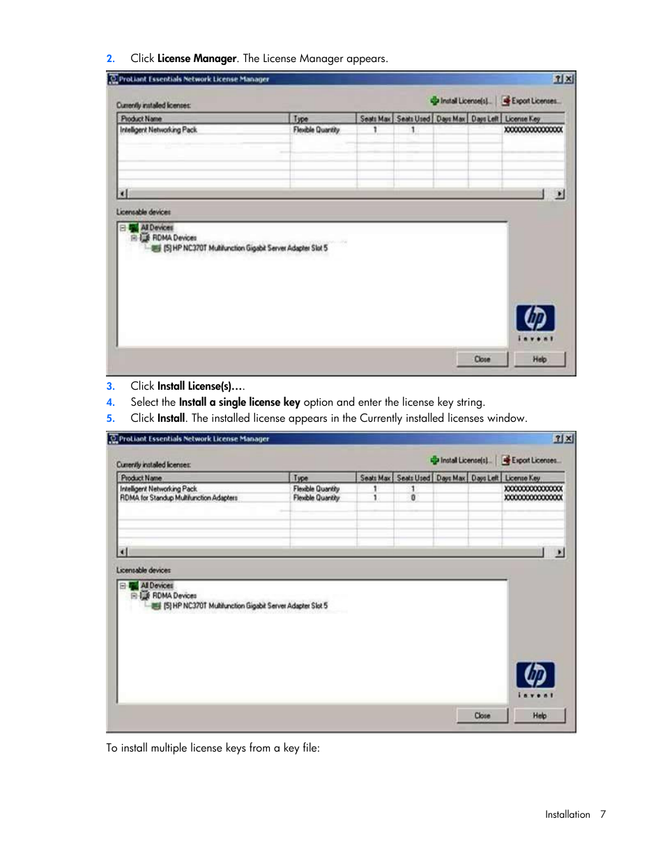 HP BladeSystem Dual NC370i Multifunction Network Adapter User Manual | Page 7 / 23