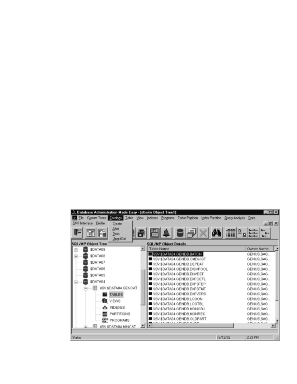 Chapter 11, Chapter 11. managing catalogs | HP NonStop G-Series User Manual | Page 119 / 263