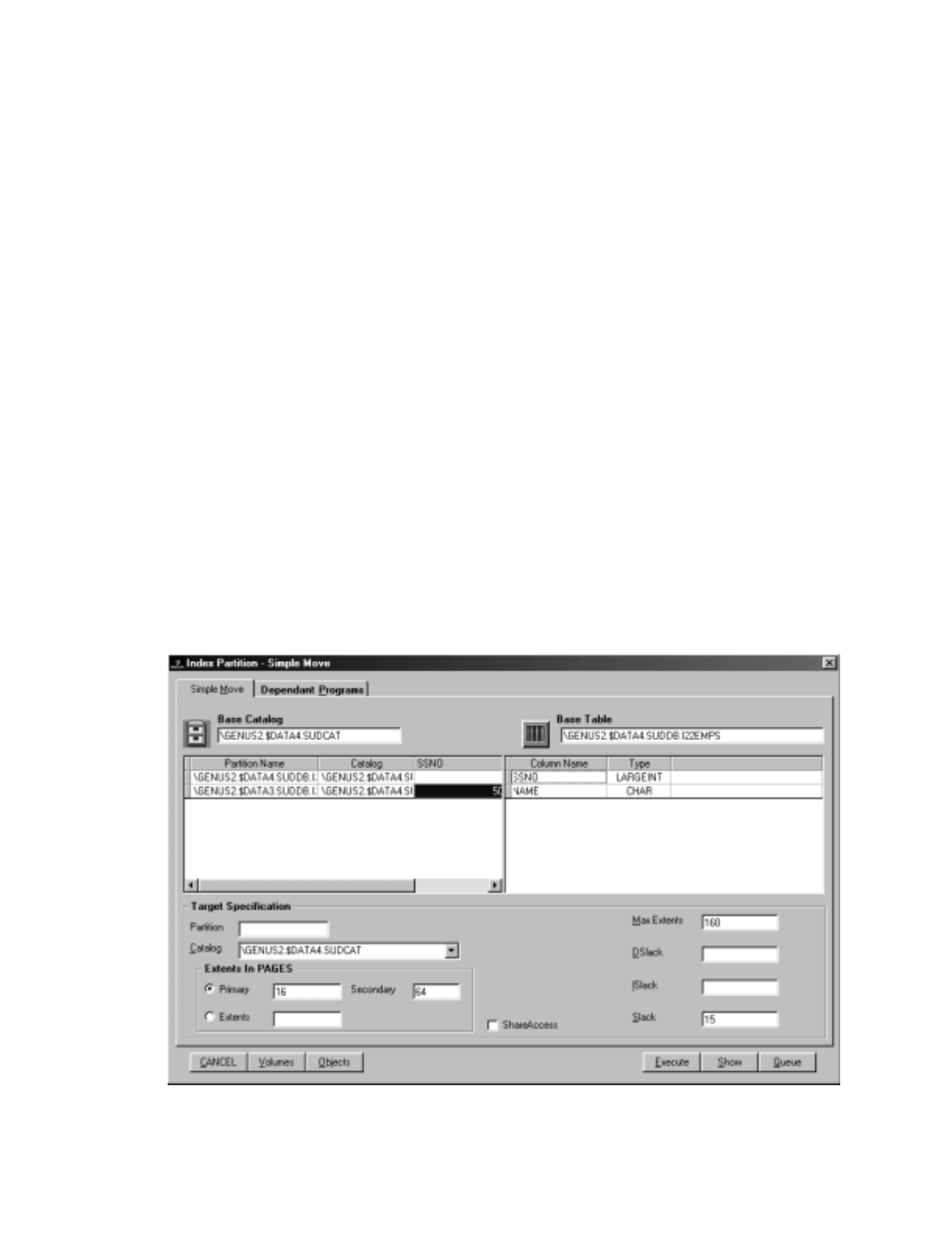 Perform a simple move | HP NonStop G-Series User Manual | Page 240 / 263