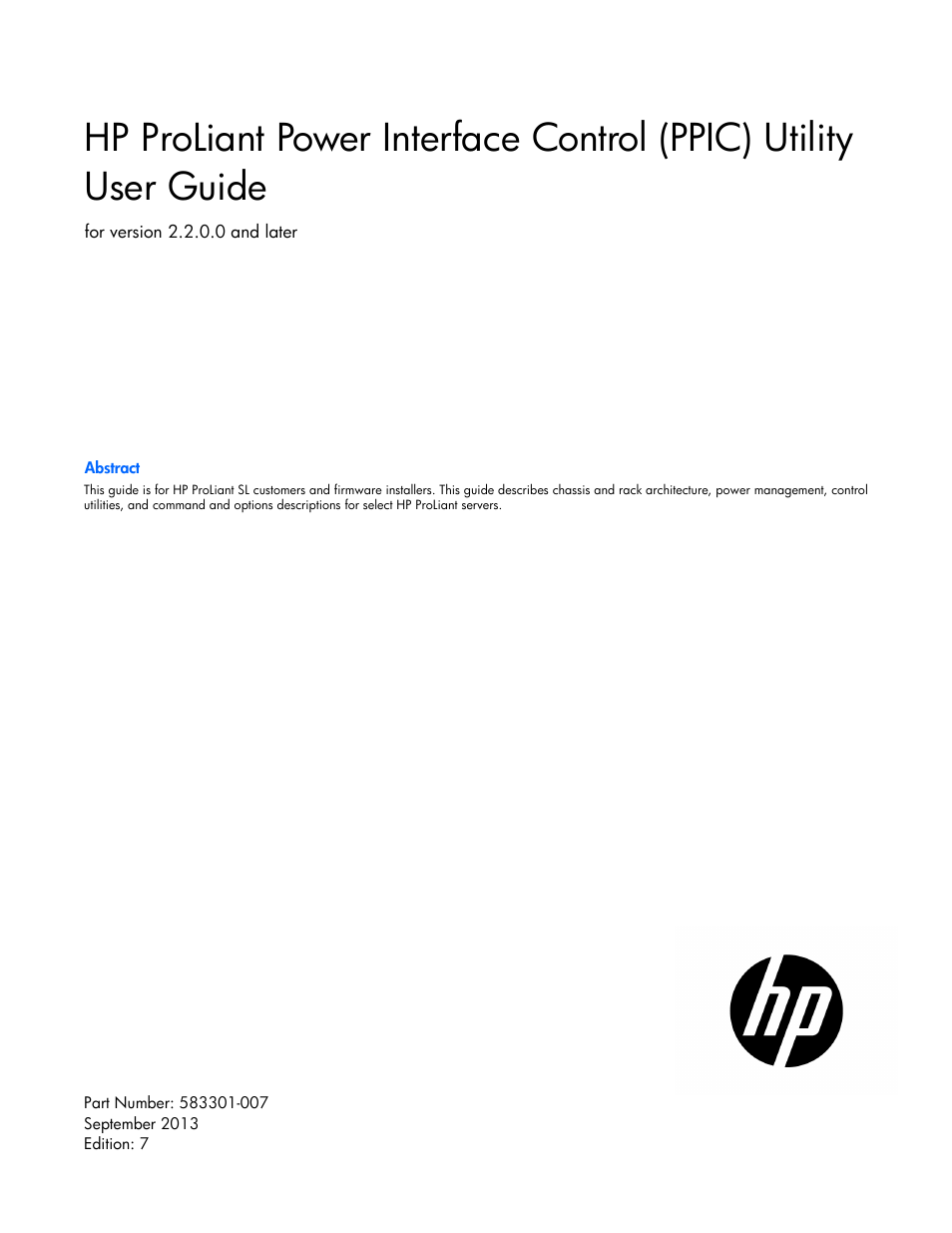 HP ProLiant DL170e G6 Server User Manual | 11 pages