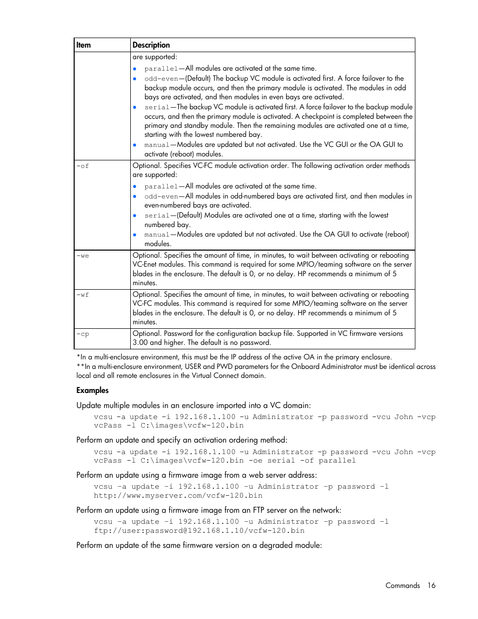 HP Virtual Connect 8Gb 24-port Fibre Channel Module for c-Class BladeSystem User Manual | Page 16 / 32