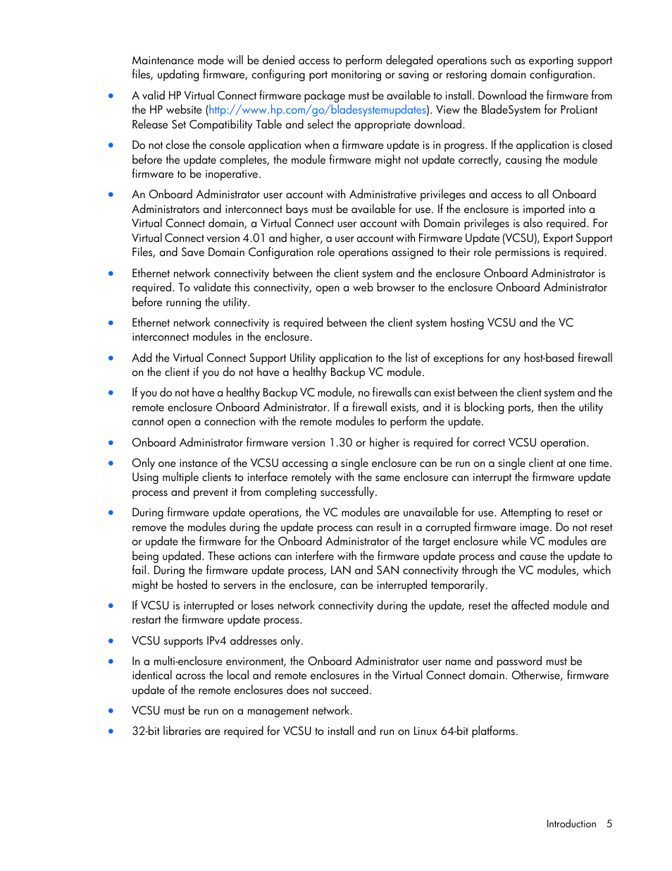 HP Virtual Connect 8Gb 24-port Fibre Channel Module for c-Class BladeSystem User Manual | Page 5 / 32