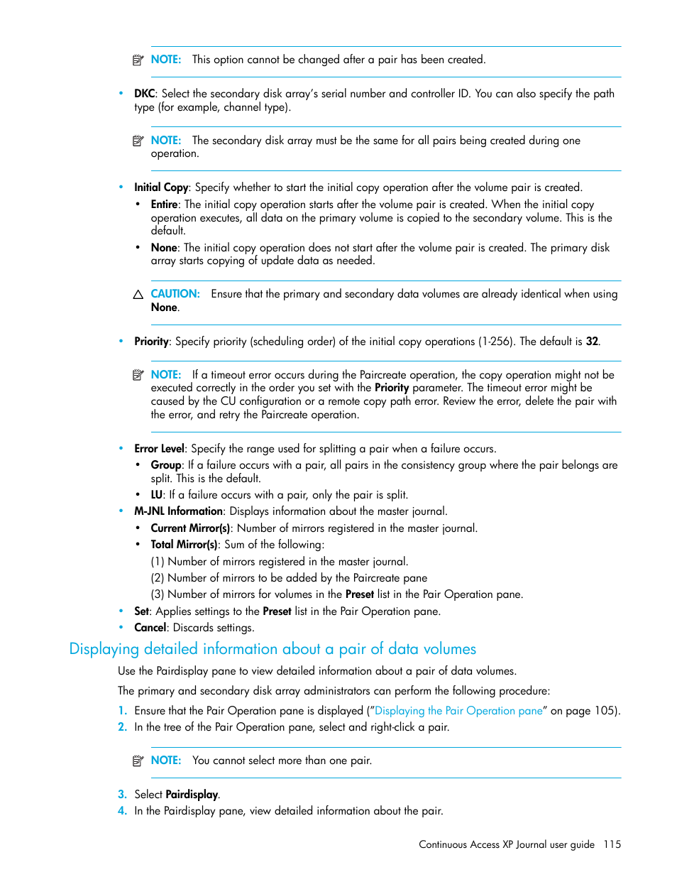 HP StorageWorks XP Remote Web Console Software User Manual | Page 115 / 154