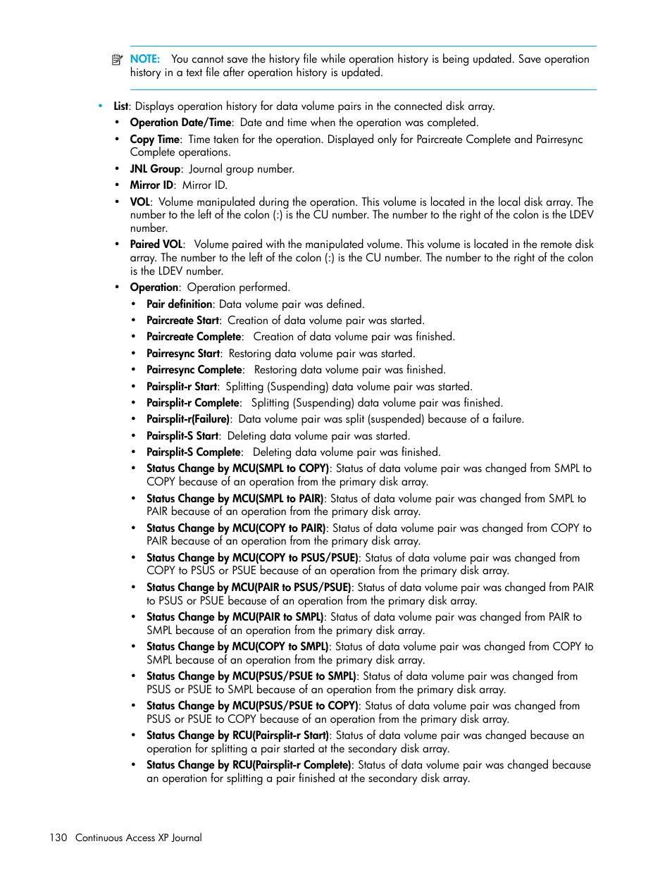 HP StorageWorks XP Remote Web Console Software User Manual | Page 130 / 154