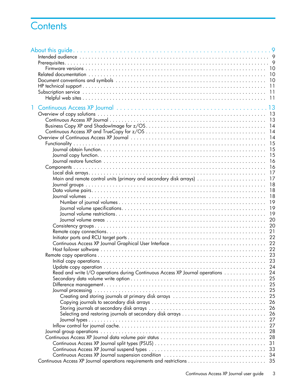 HP StorageWorks XP Remote Web Console Software User Manual | Page 3 / 154