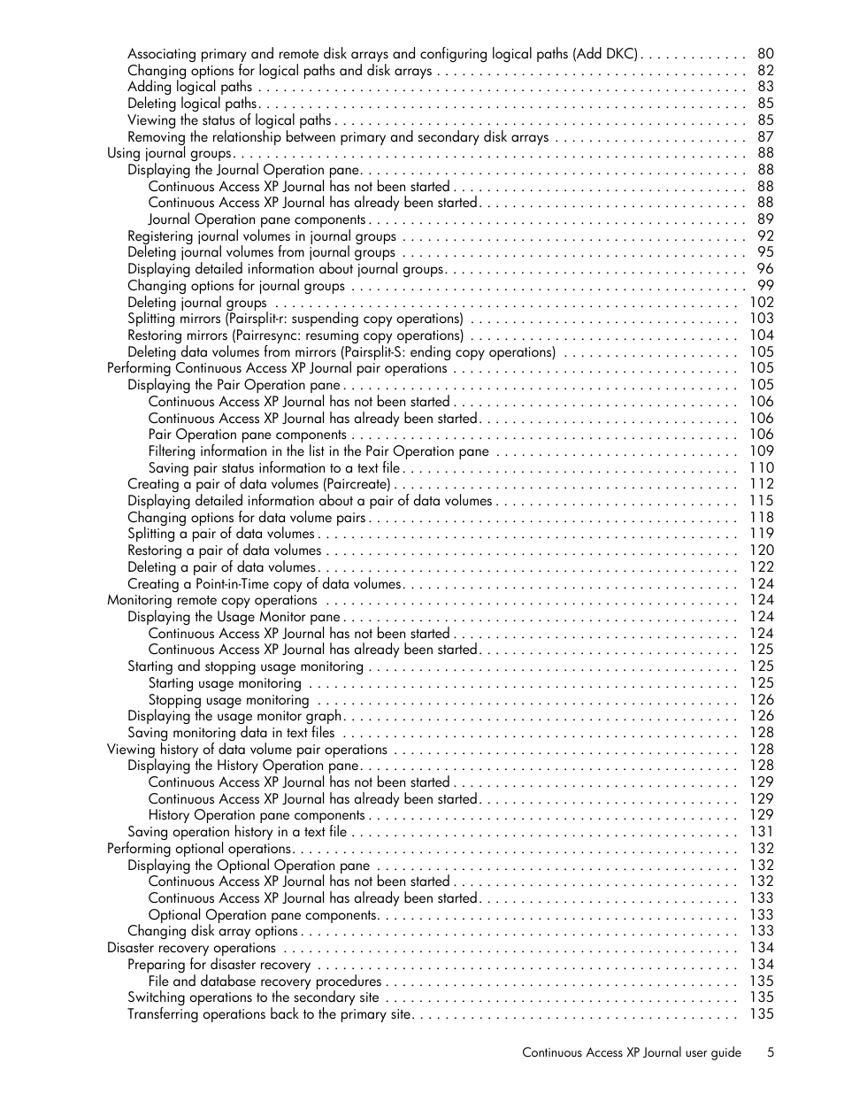 HP StorageWorks XP Remote Web Console Software User Manual | Page 5 / 154