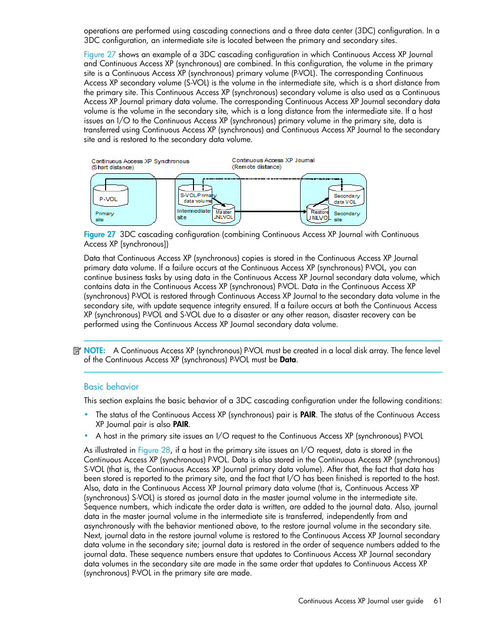 Basic behavior, Synchronous]) | HP StorageWorks XP Remote Web Console Software User Manual | Page 61 / 154