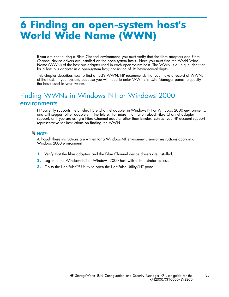 HP StorageWorks XP10000 Disk Array User Manual | Page 135 / 220