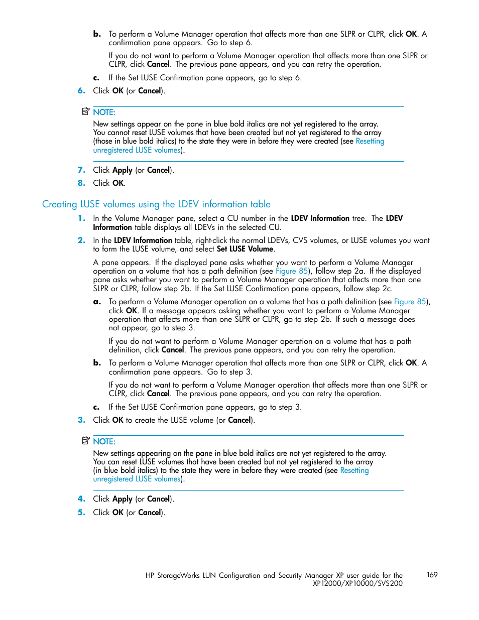 HP StorageWorks XP10000 Disk Array User Manual | Page 169 / 220