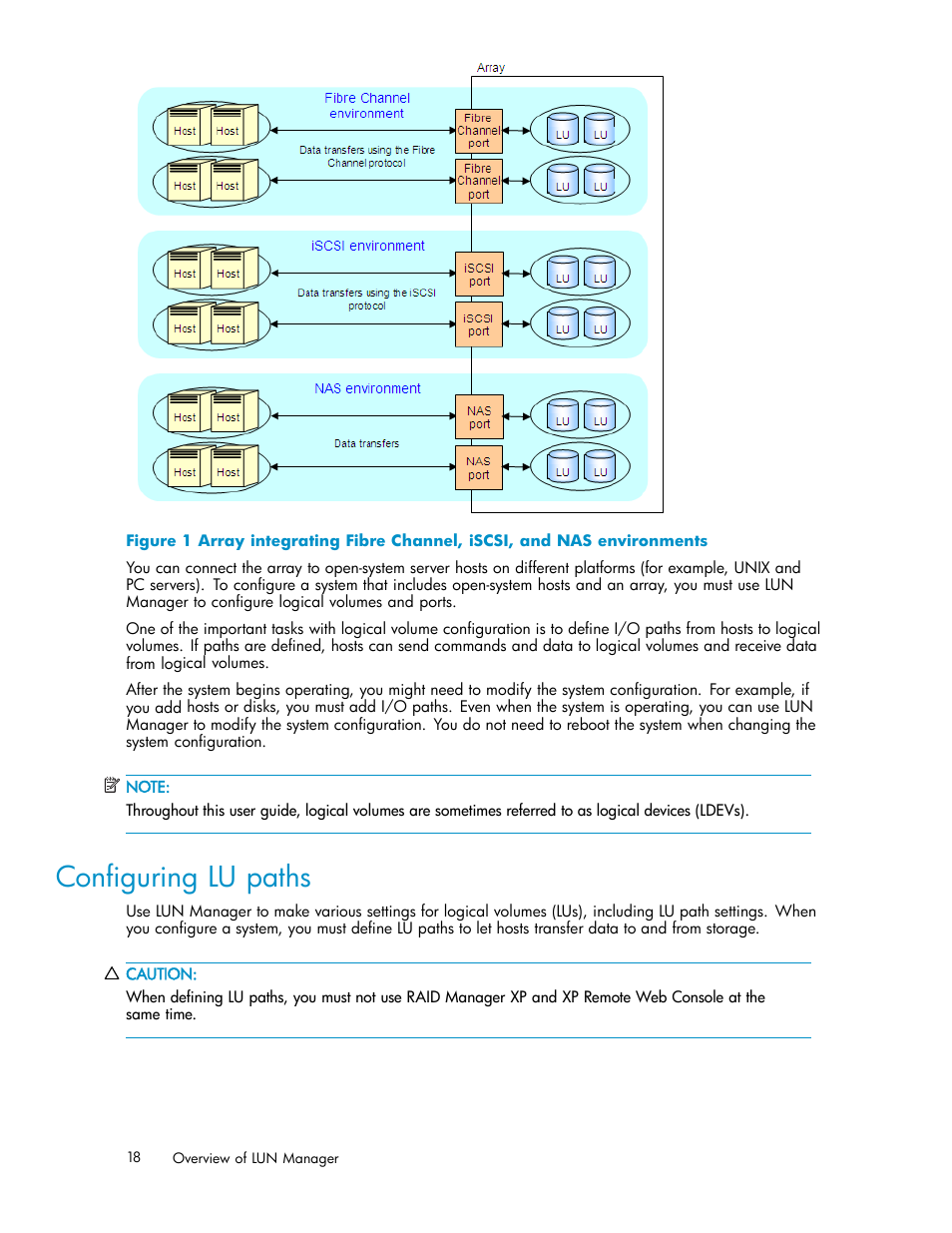 Configuring lu paths | HP StorageWorks XP10000 Disk Array User Manual | Page 18 / 220