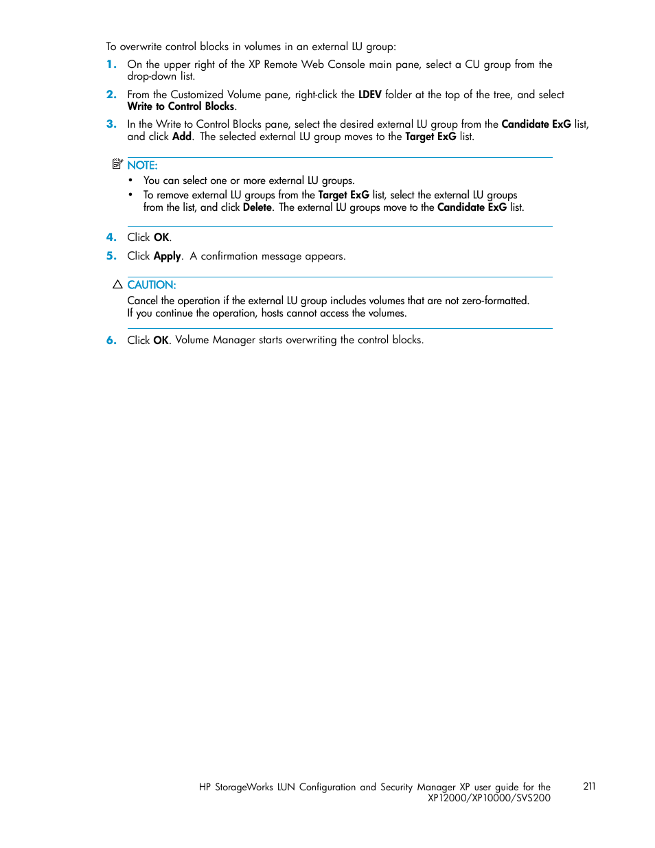 HP StorageWorks XP10000 Disk Array User Manual | Page 211 / 220