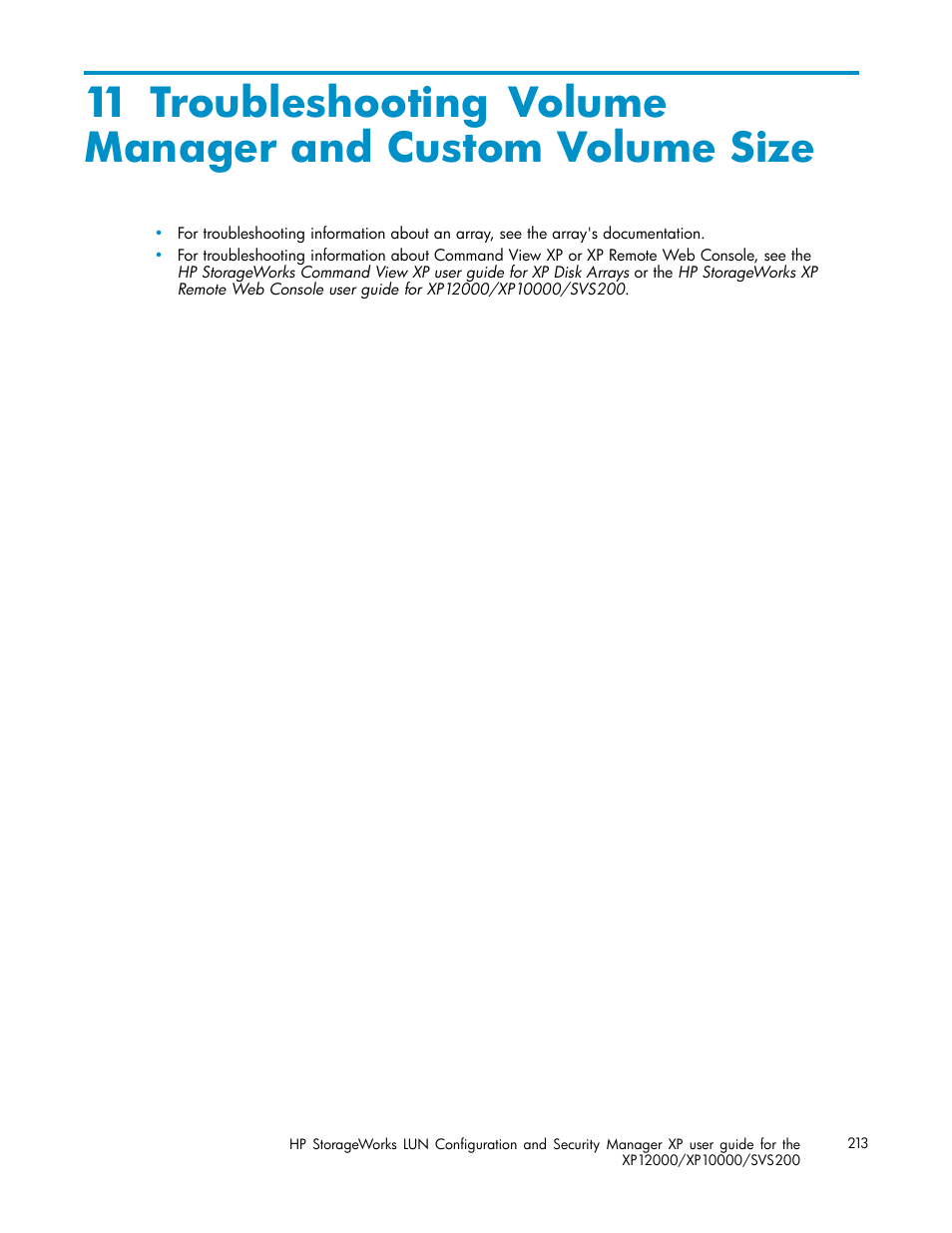 HP StorageWorks XP10000 Disk Array User Manual | Page 213 / 220