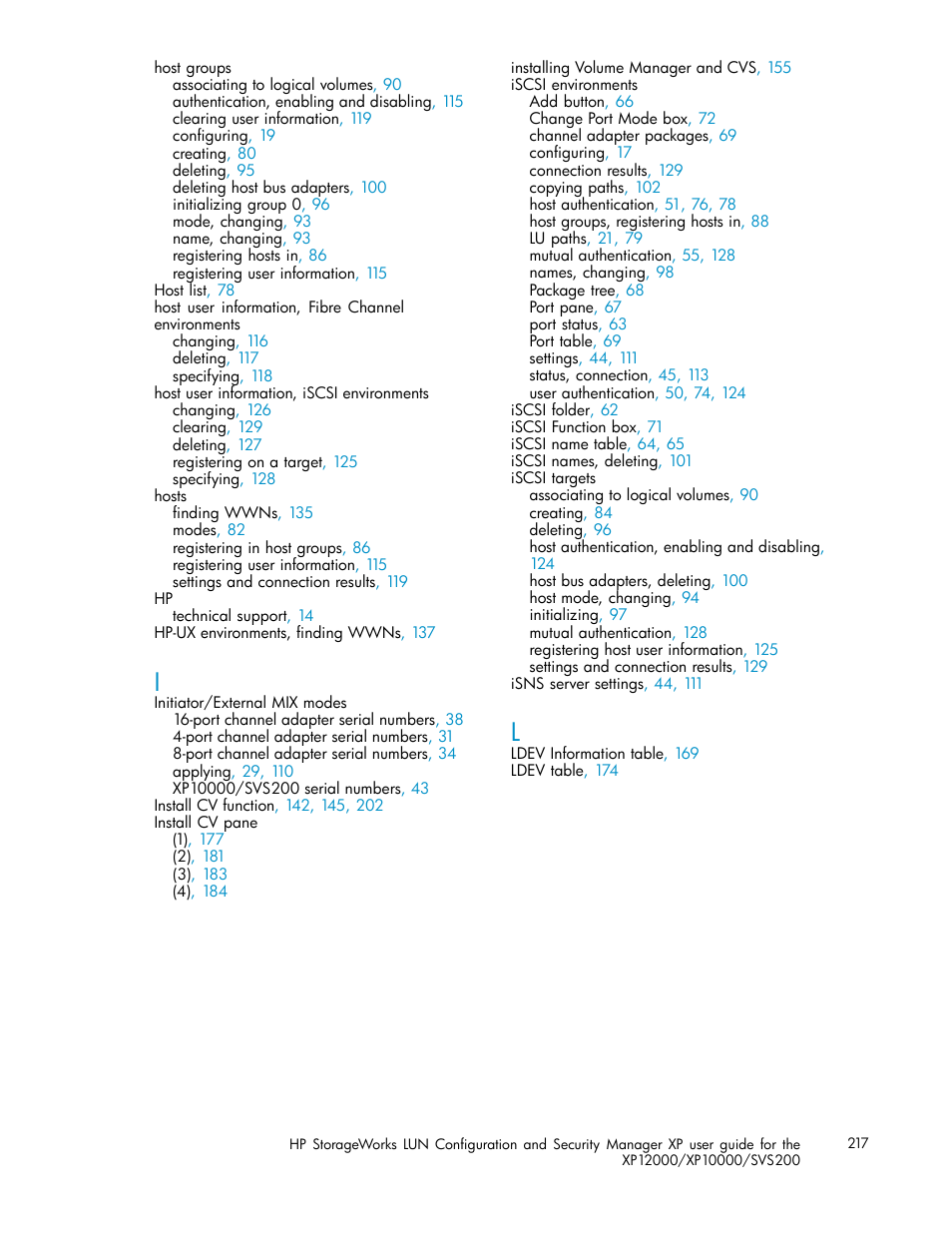 HP StorageWorks XP10000 Disk Array User Manual | Page 217 / 220