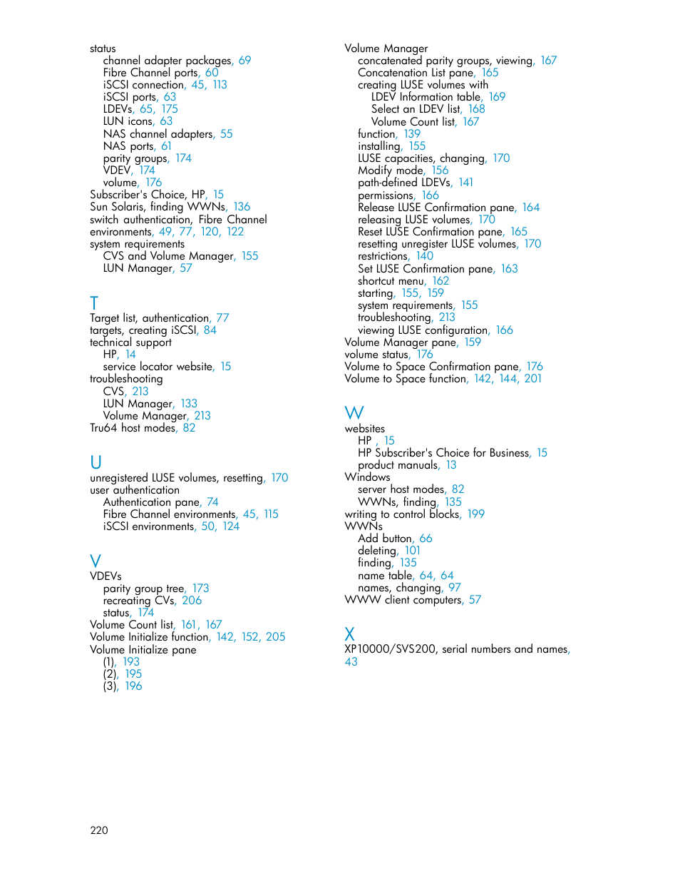 HP StorageWorks XP10000 Disk Array User Manual | Page 220 / 220