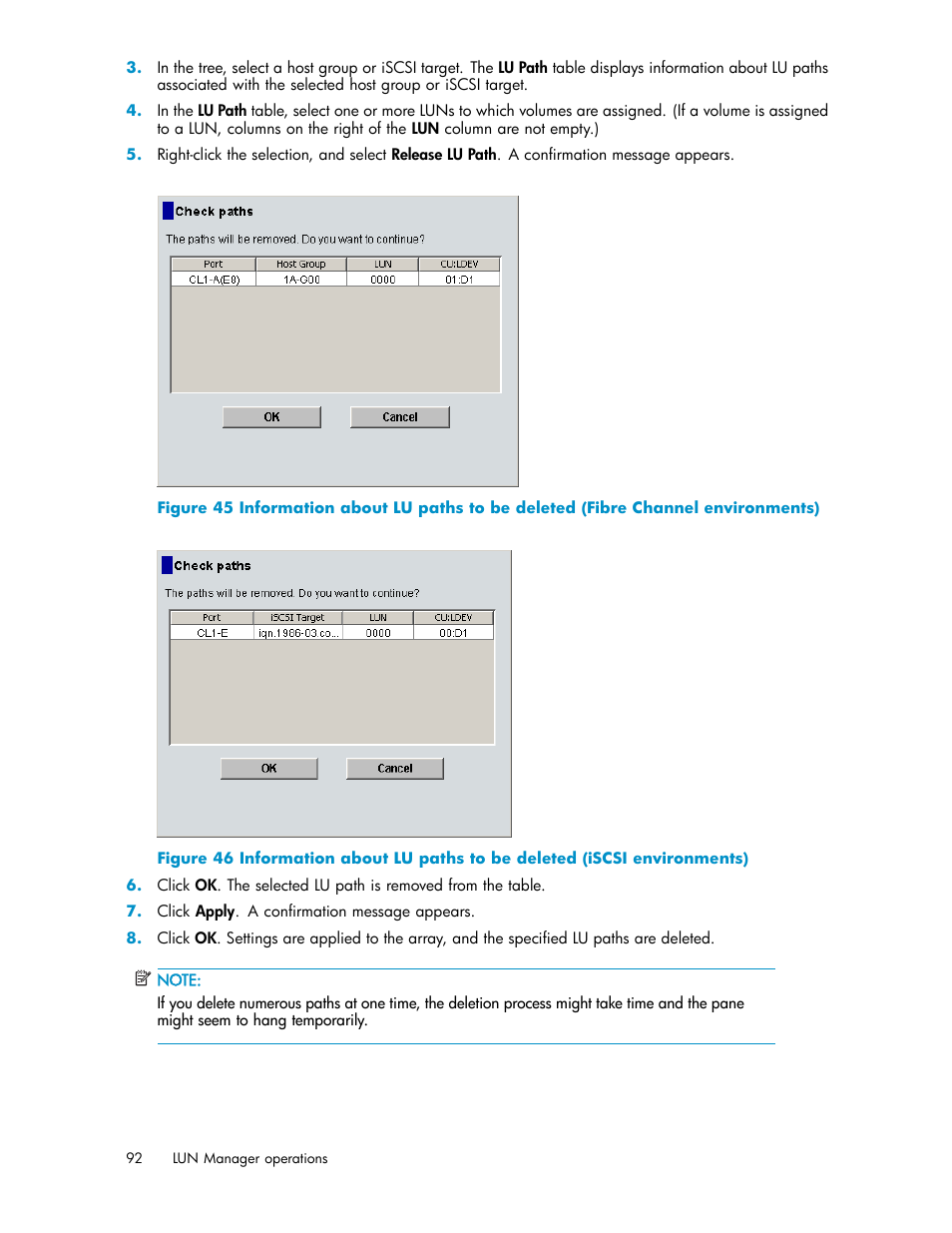 HP StorageWorks XP10000 Disk Array User Manual | Page 92 / 220