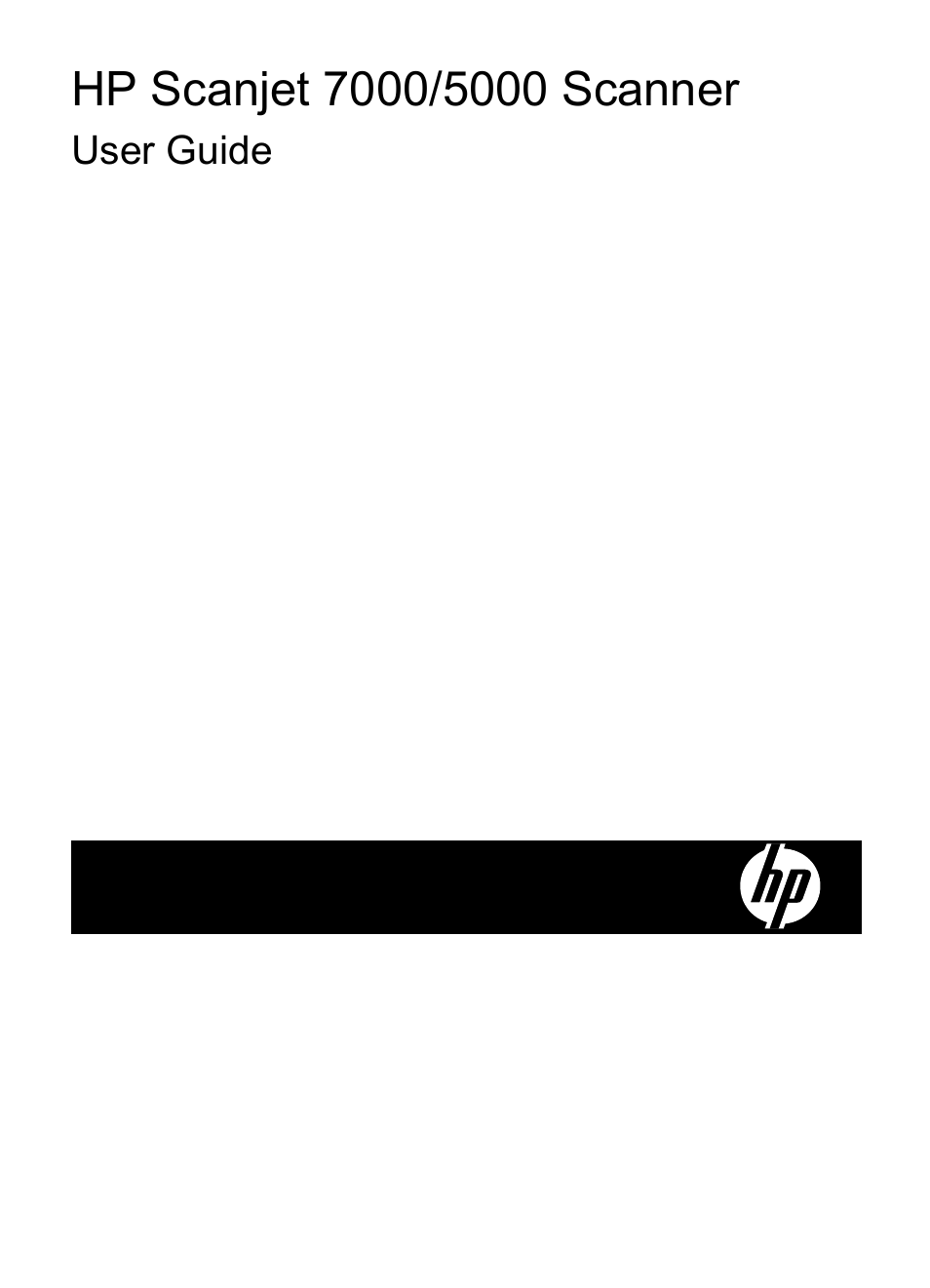 HP Scanjet 7000 Sheet-feed Scanner User Manual | 45 pages