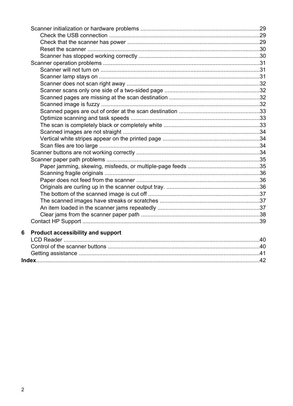 HP Scanjet 7000 Sheet-feed Scanner User Manual | Page 4 / 45