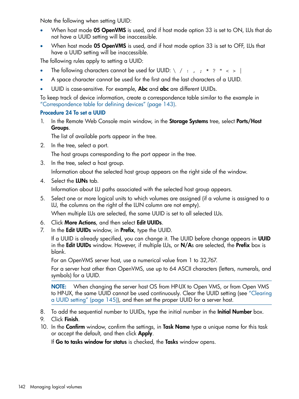 HP XP P9500 Storage User Manual | Page 142 / 367
