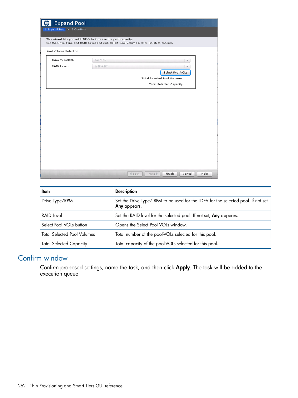 Confirm window | HP XP P9500 Storage User Manual | Page 262 / 367