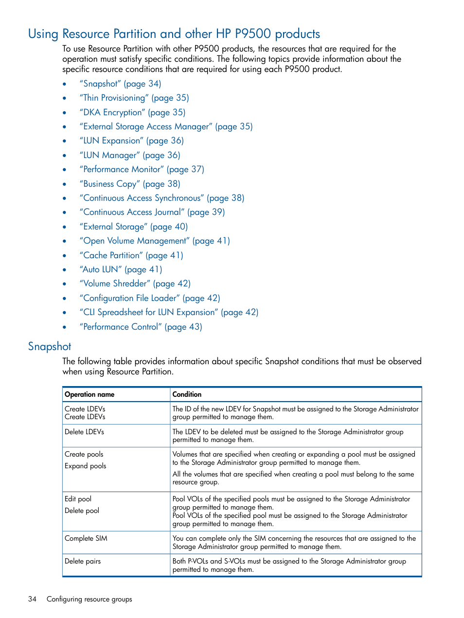 Snapshot | HP XP P9500 Storage User Manual | Page 34 / 367