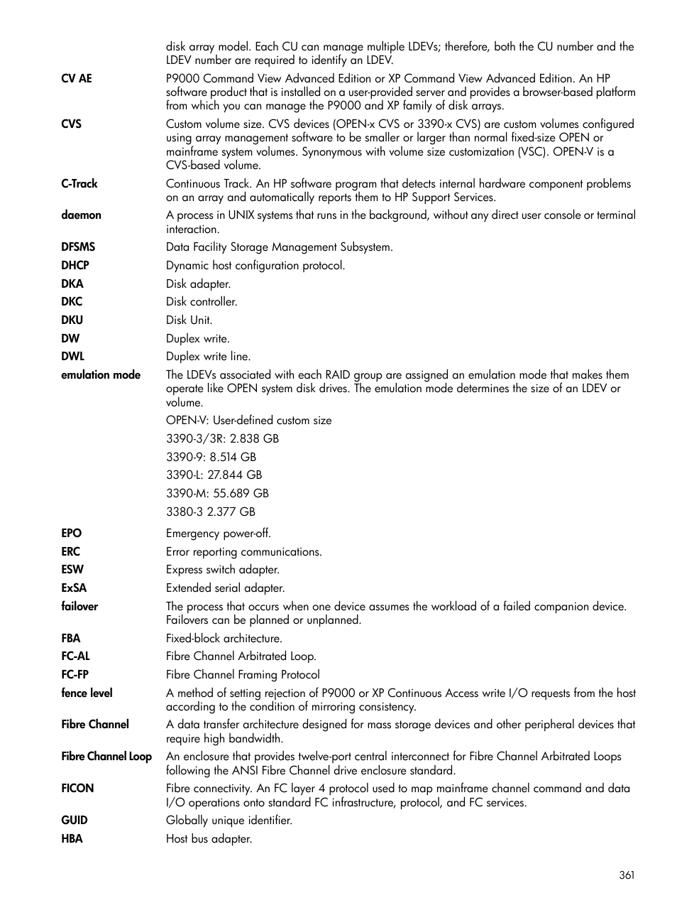 HP XP P9500 Storage User Manual | Page 361 / 367