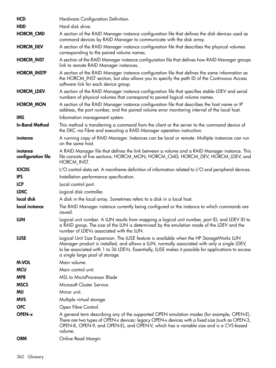 HP XP P9500 Storage User Manual | Page 362 / 367