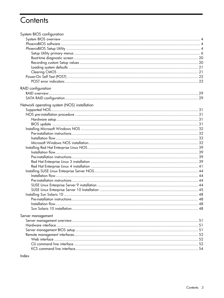 HP ProLiant DL140 G3 Server User Manual | Page 3 / 55