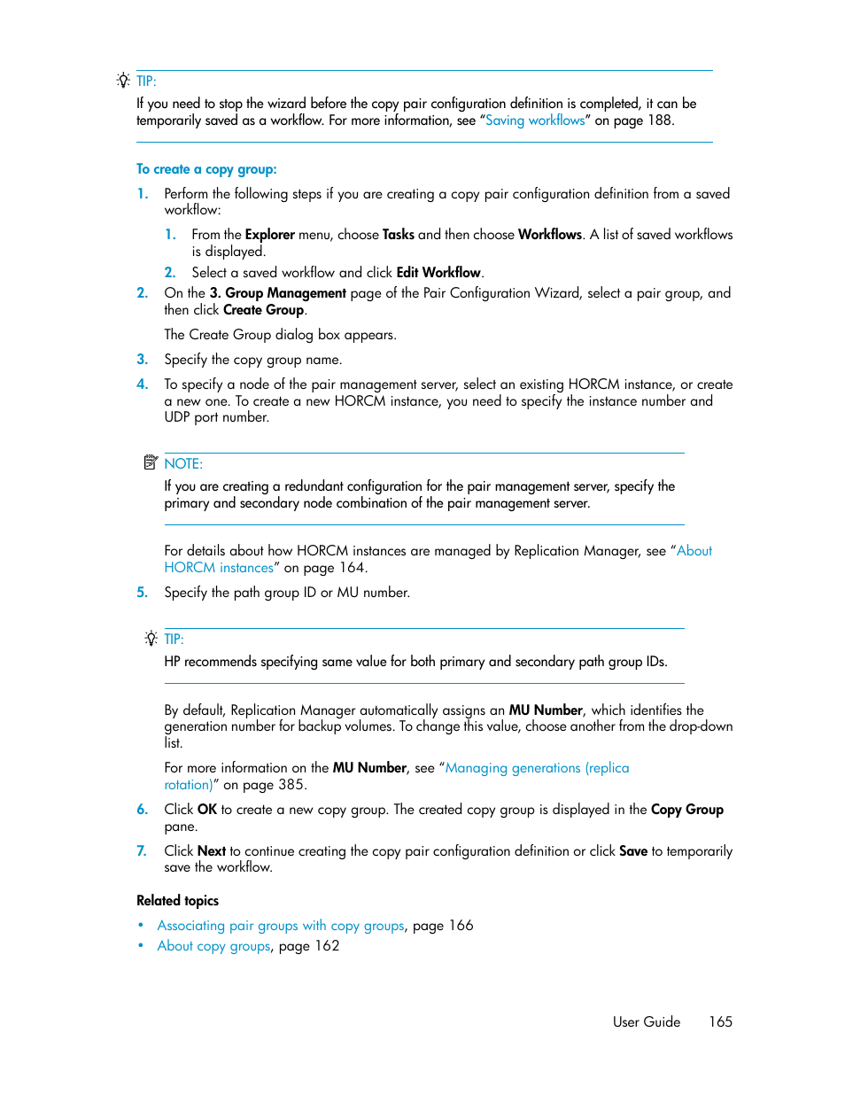 HP XP P9000 Command View Advanced Edition Software User Manual | Page 165 / 500