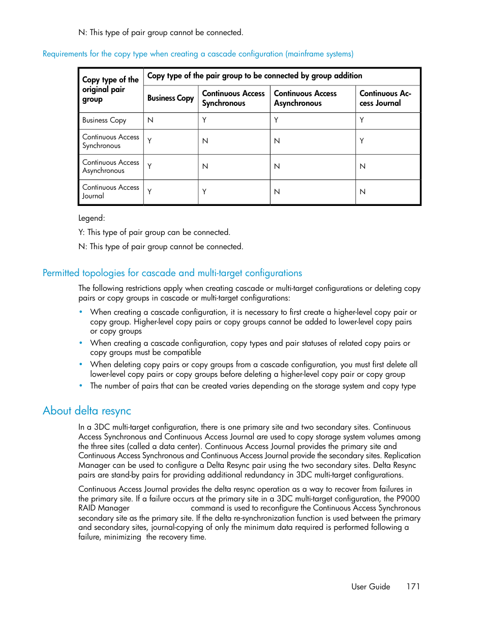 About delta resync | HP XP P9000 Command View Advanced Edition Software User Manual | Page 171 / 500