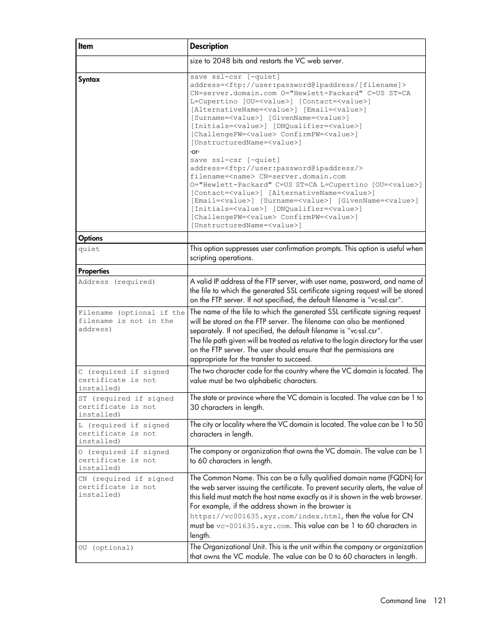 HP Virtual Connect Flex-10 10Gb Ethernet Module for c-Class BladeSystem User Manual | Page 121 / 205