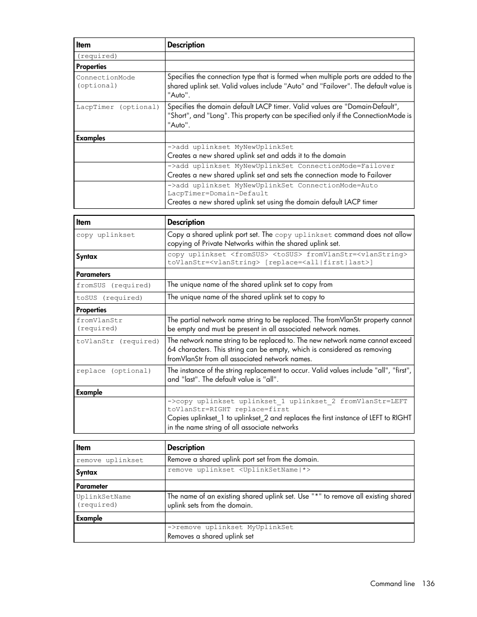 HP Virtual Connect Flex-10 10Gb Ethernet Module for c-Class BladeSystem User Manual | Page 136 / 205