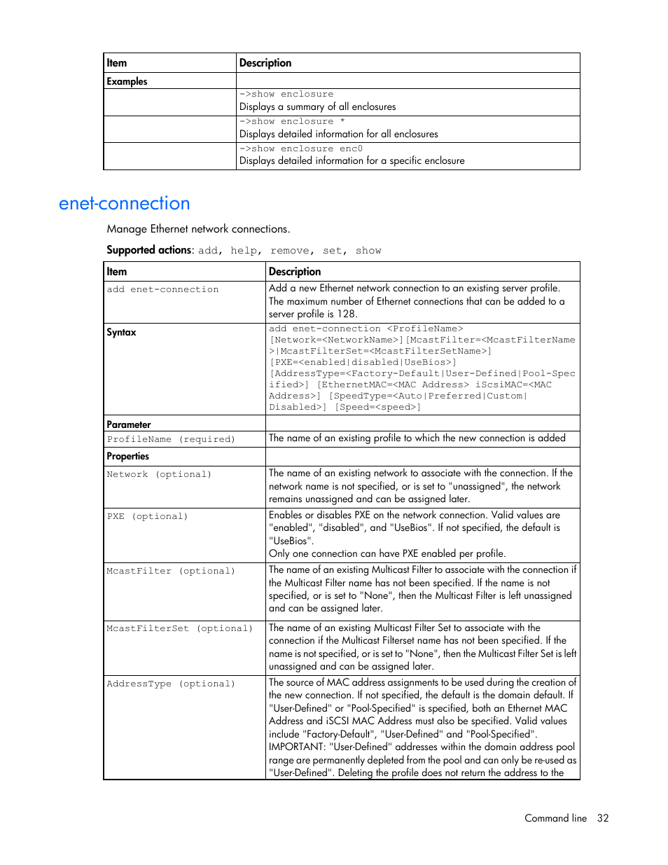 Enet-connection | HP Virtual Connect Flex-10 10Gb Ethernet Module for c-Class BladeSystem User Manual | Page 32 / 205