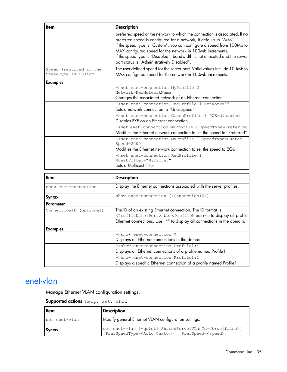 Enet-vlan | HP Virtual Connect Flex-10 10Gb Ethernet Module for c-Class BladeSystem User Manual | Page 35 / 205