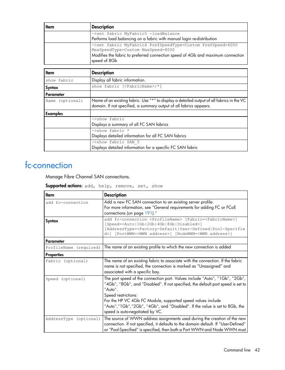 Fc-connection | HP Virtual Connect Flex-10 10Gb Ethernet Module for c-Class BladeSystem User Manual | Page 42 / 205