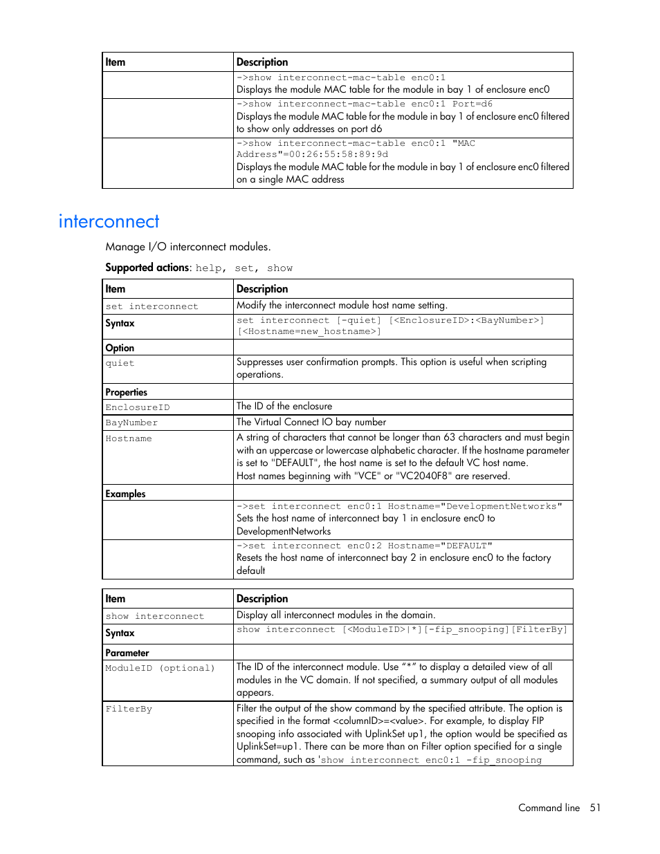 Interconnect | HP Virtual Connect Flex-10 10Gb Ethernet Module for c-Class BladeSystem User Manual | Page 51 / 205