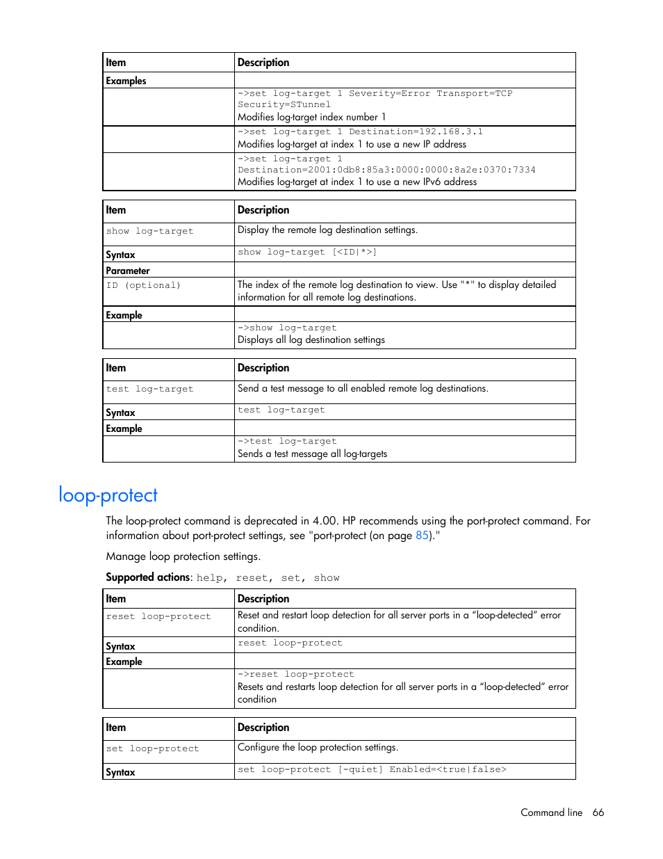 Loop-protect | HP Virtual Connect Flex-10 10Gb Ethernet Module for c-Class BladeSystem User Manual | Page 66 / 205