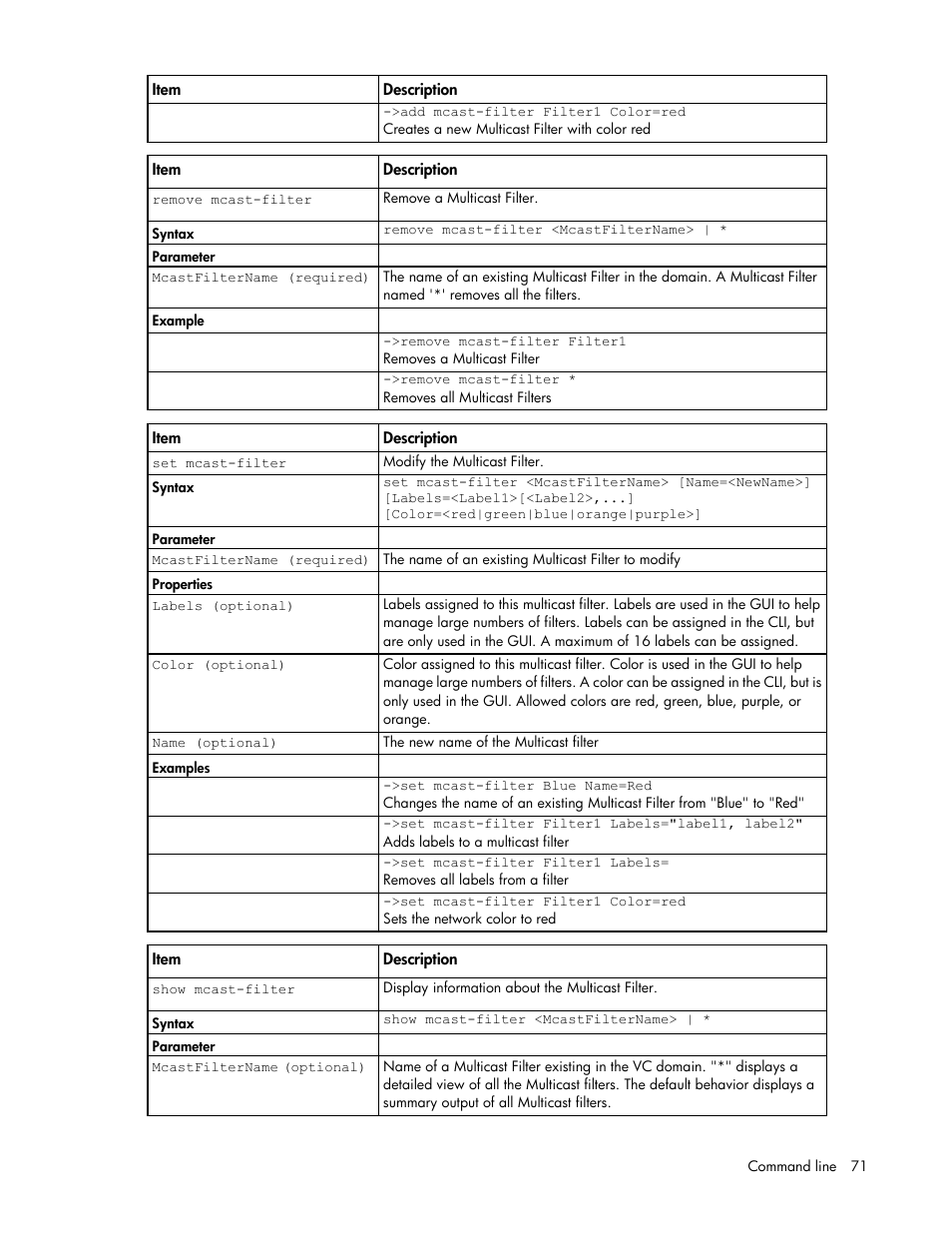 HP Virtual Connect Flex-10 10Gb Ethernet Module for c-Class BladeSystem User Manual | Page 71 / 205