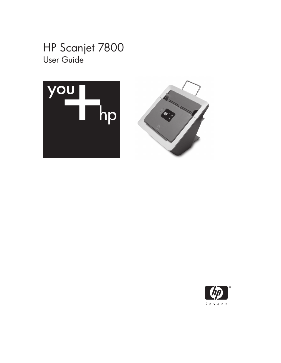 HP Scanjet 7800 Document Sheet-feed Scanner User Manual | 30 pages