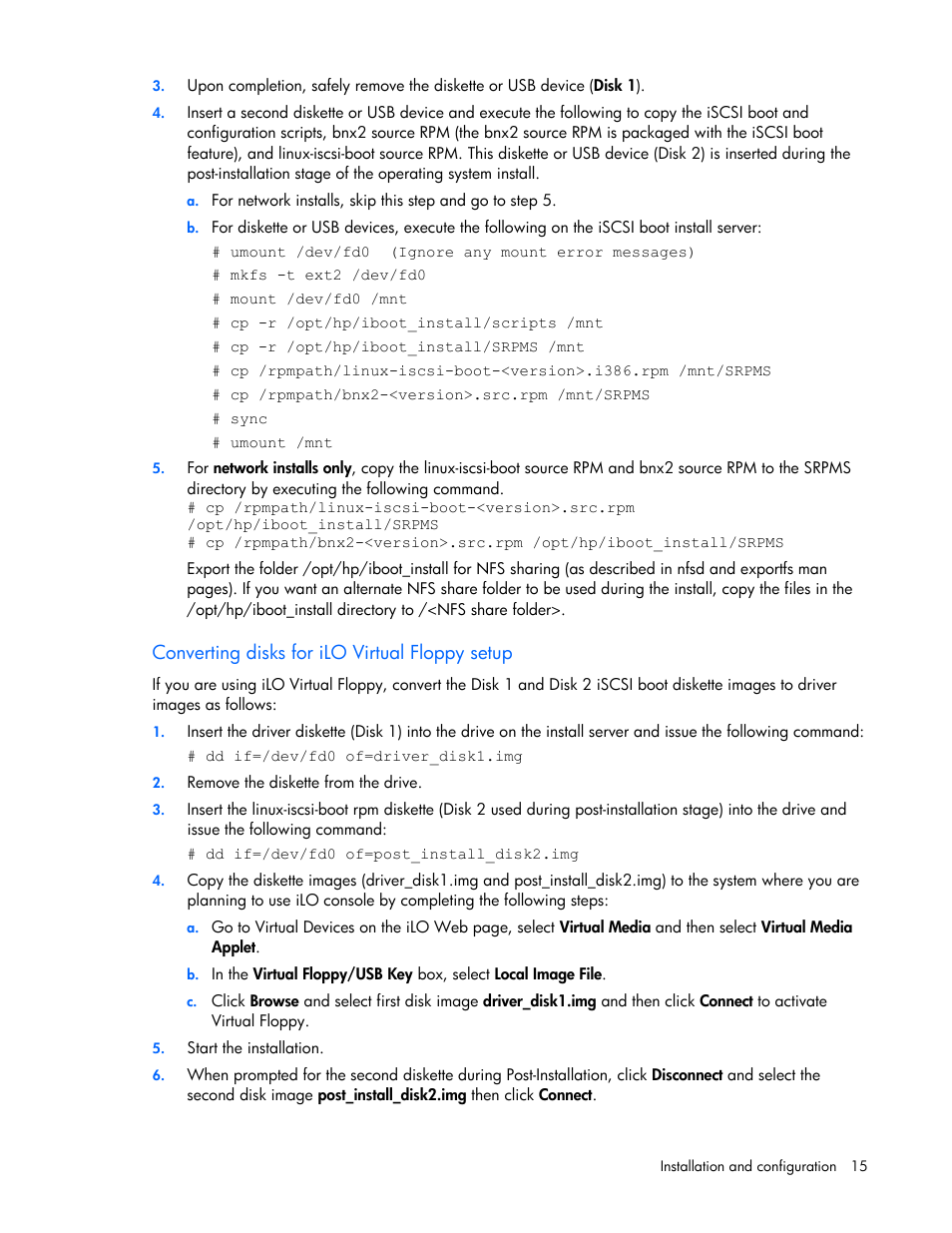 HP NC373F PCI-E Multifunction 1000SX Gigabit Server Adapter User Manual | Page 15 / 42