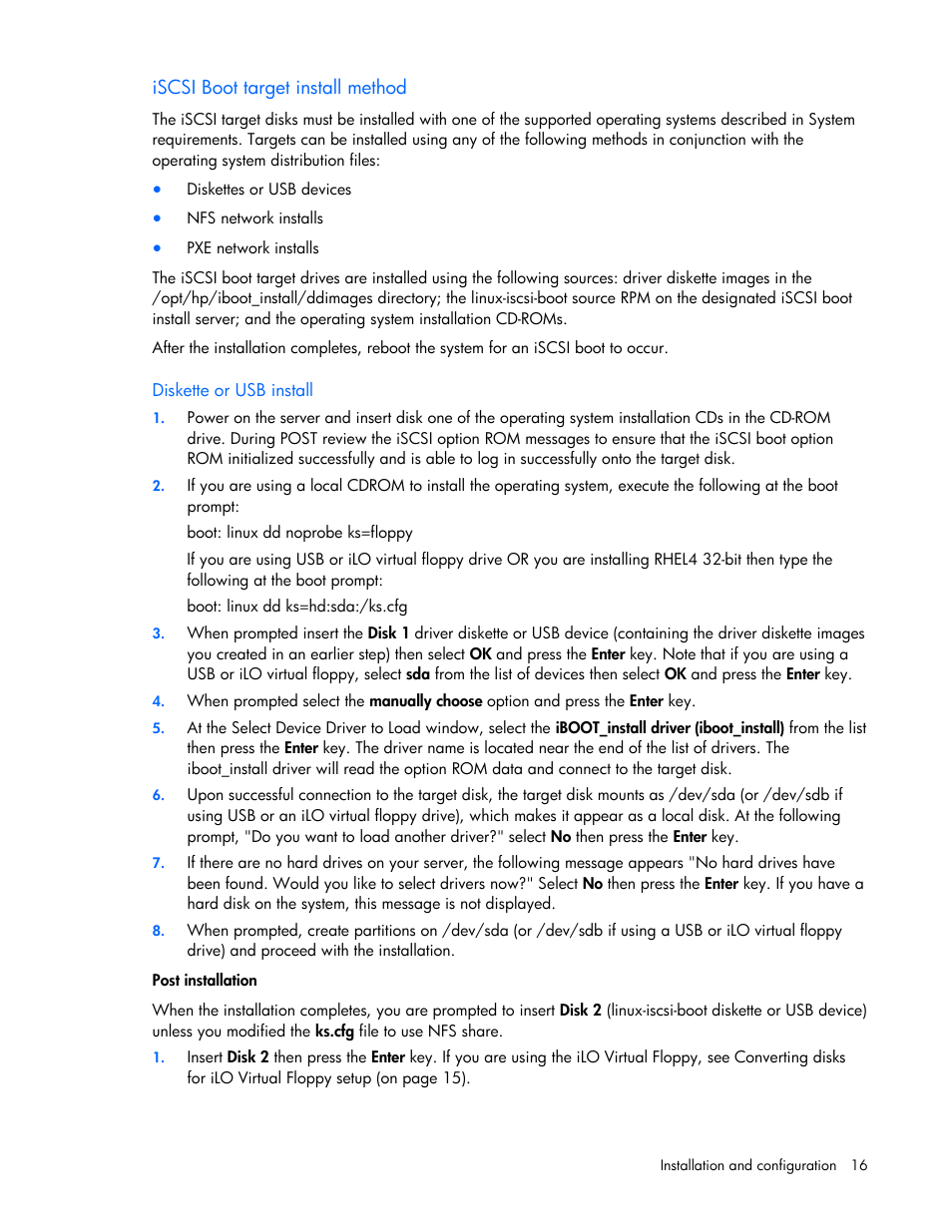 HP NC373F PCI-E Multifunction 1000SX Gigabit Server Adapter User Manual | Page 16 / 42